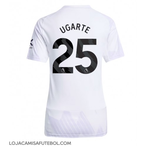 Camisa de Futebol Manchester United Manuel Ugarte #25 Equipamento Secundário Mulheres 2025-26 Manga Curta